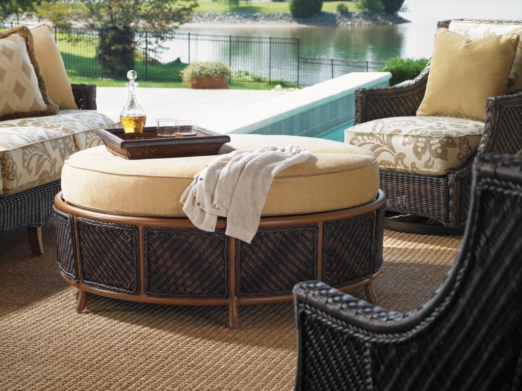 Island estate lanai ottoman luxury outdoor living by hausers patio