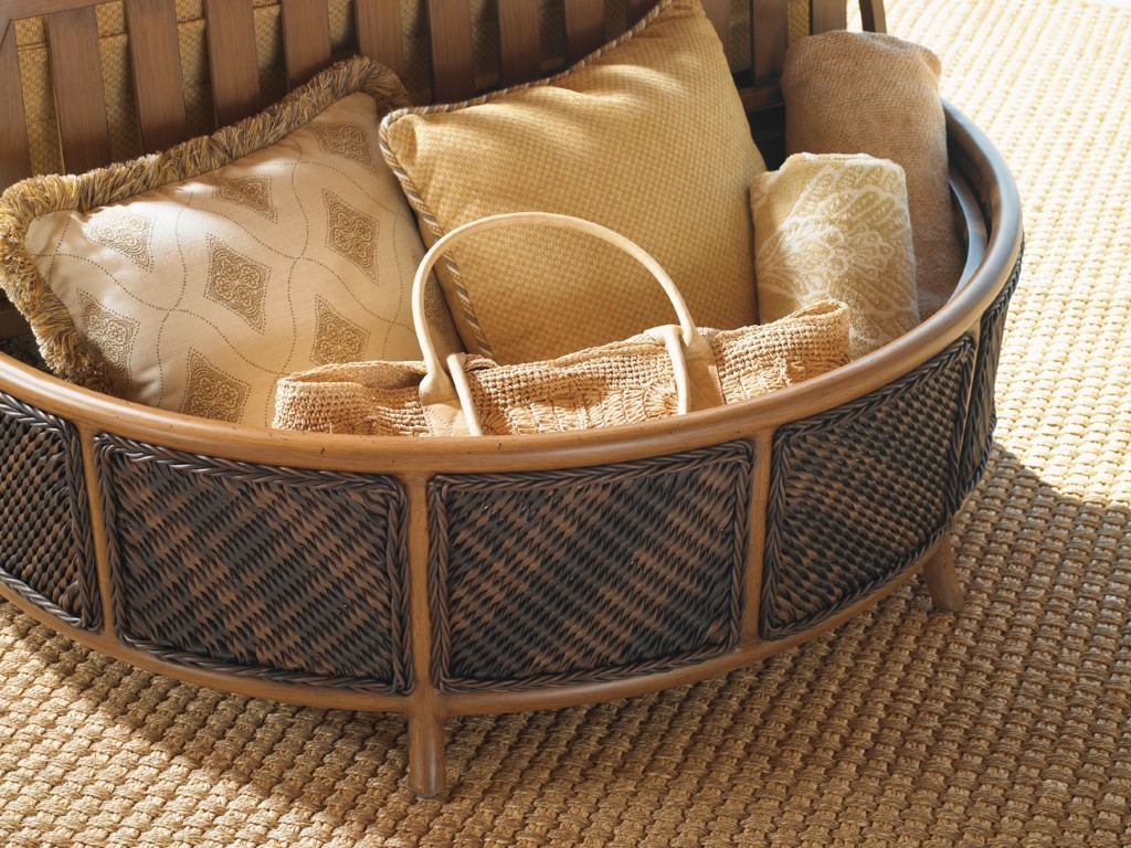 Tommy bahama wicker storage ottoman luxury outdoor living by hausers patio