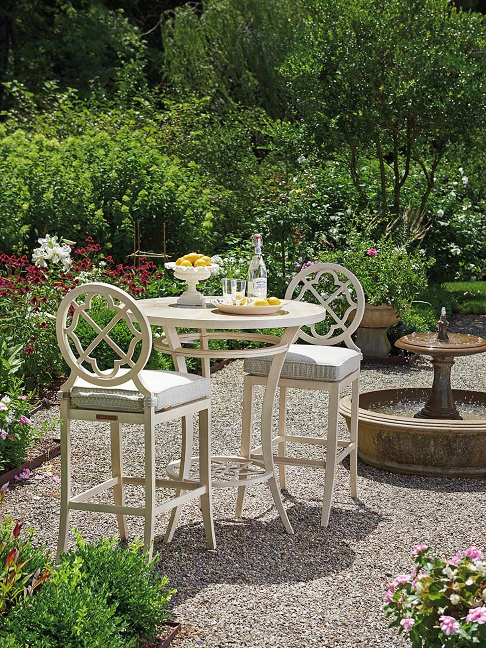 Tommy bahama outdoor living misty garden bistro table luxury outdoor living by hausers patio