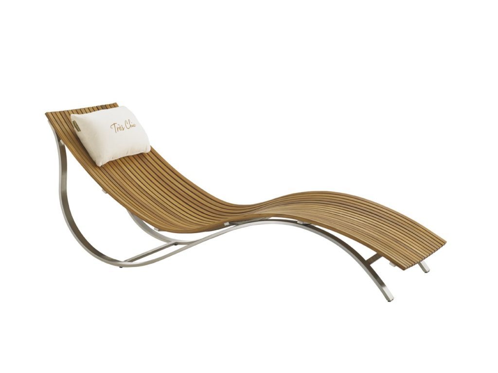 lounge chair with pillow Hausers Patio