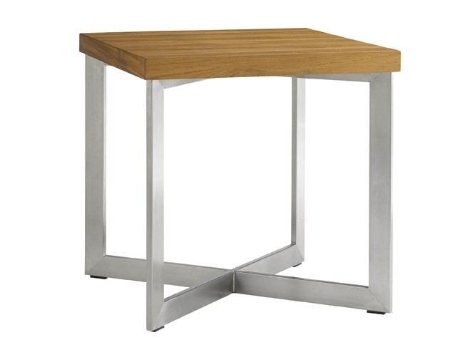 tres chic stainless steel table stool - Hausers Patio