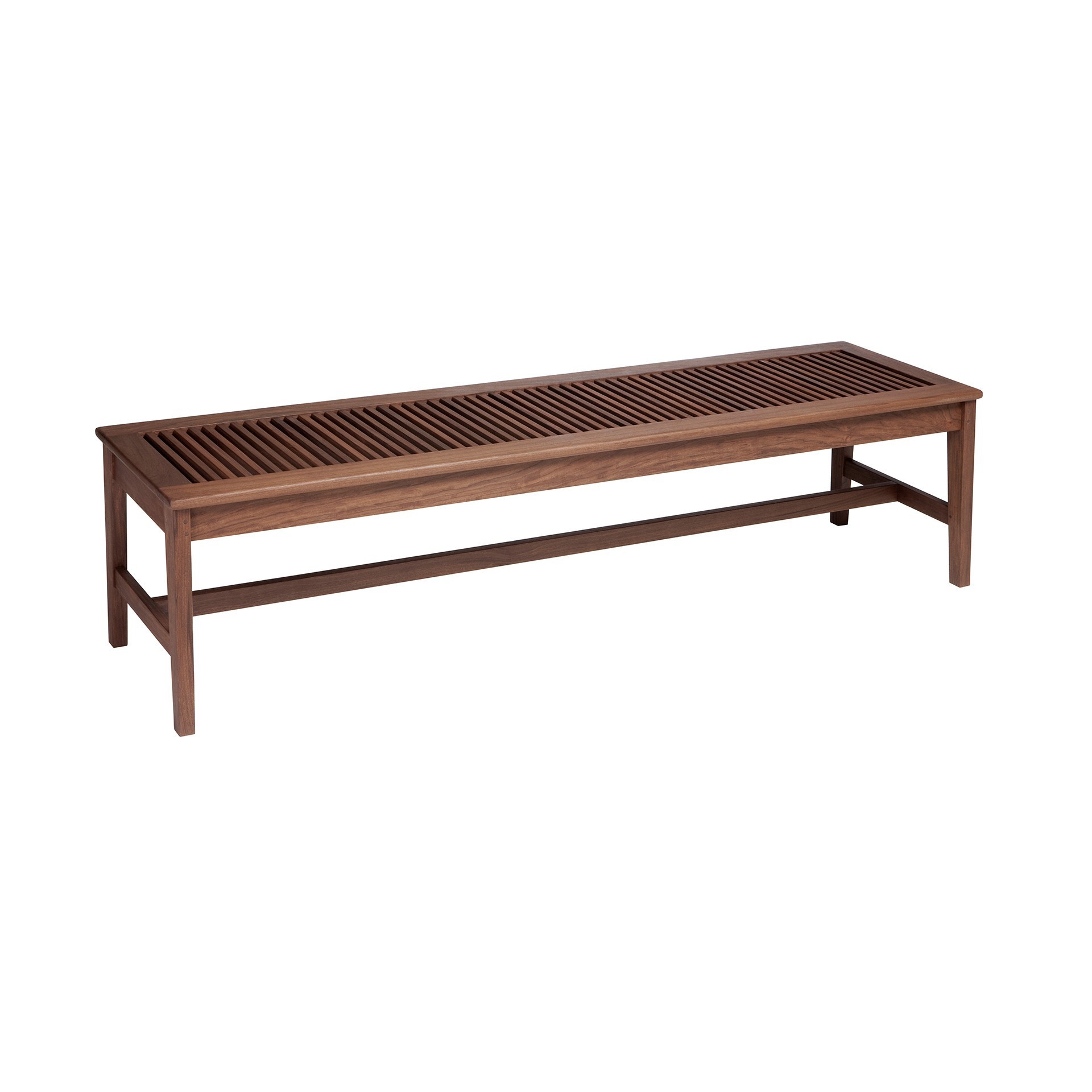 Wooden slatted bench Hausers Patio