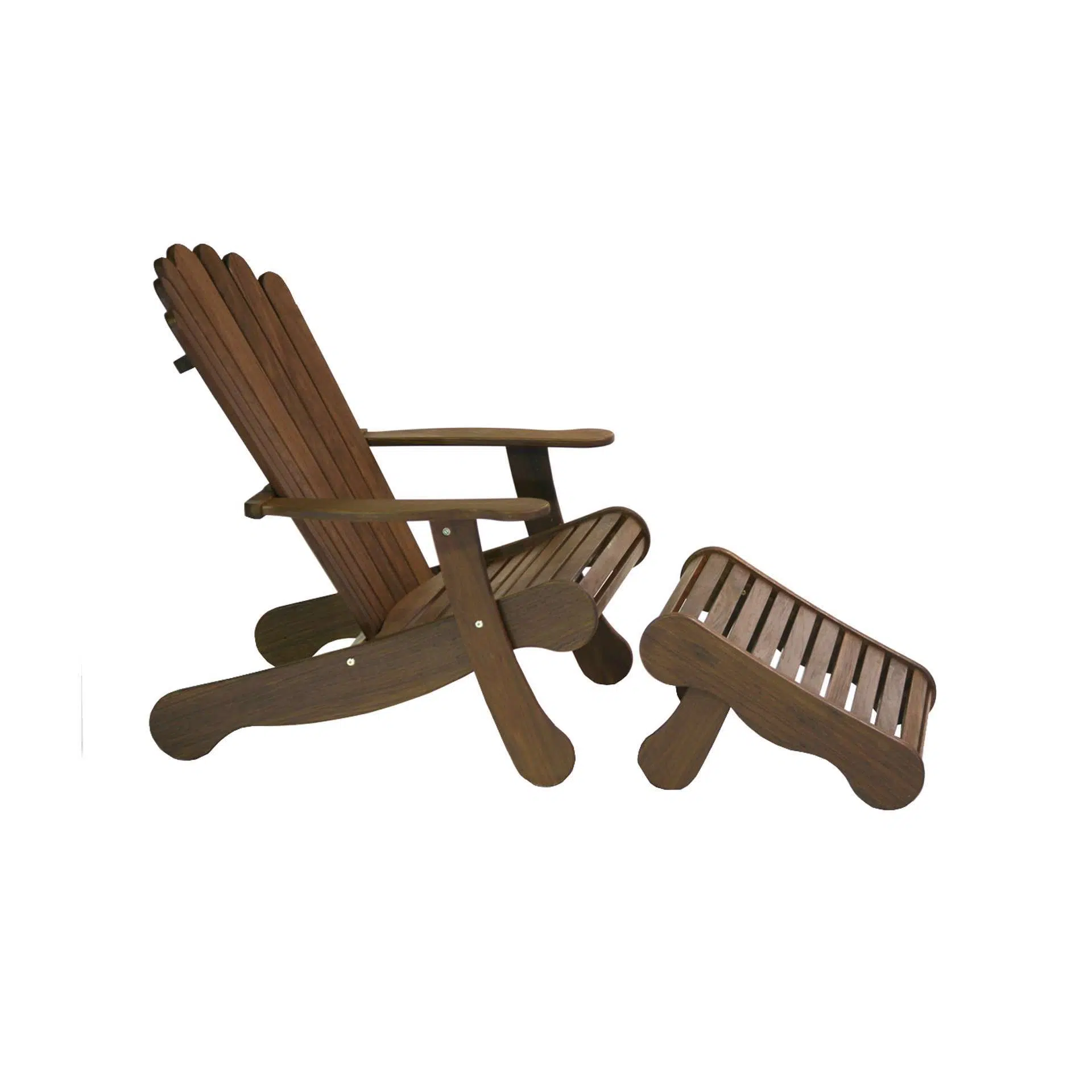 Wooden chat chair with ottoman luxury outdoor living by hausers patio