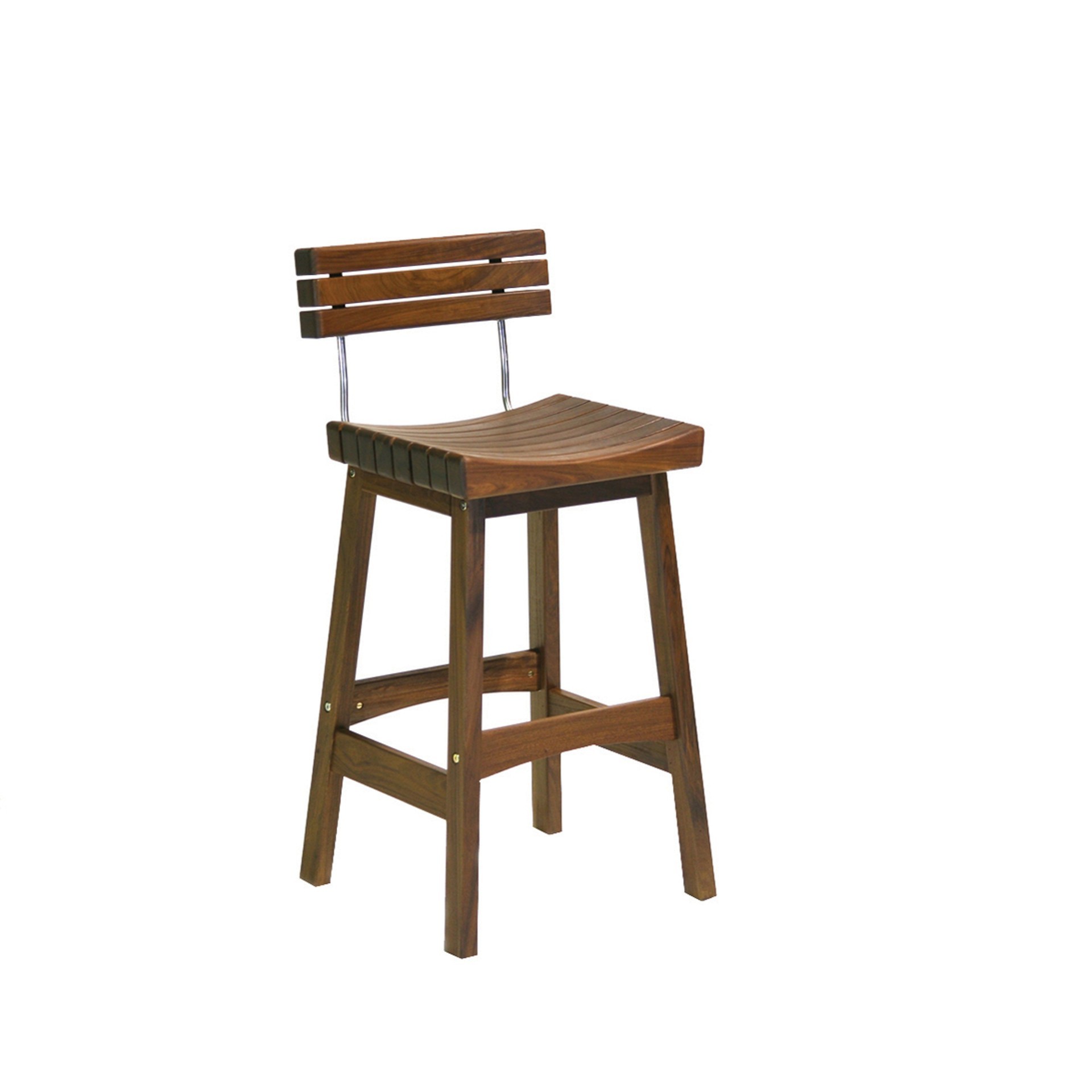 Sunset stool with back from hausers patio luxury outdoor living by hausers patio