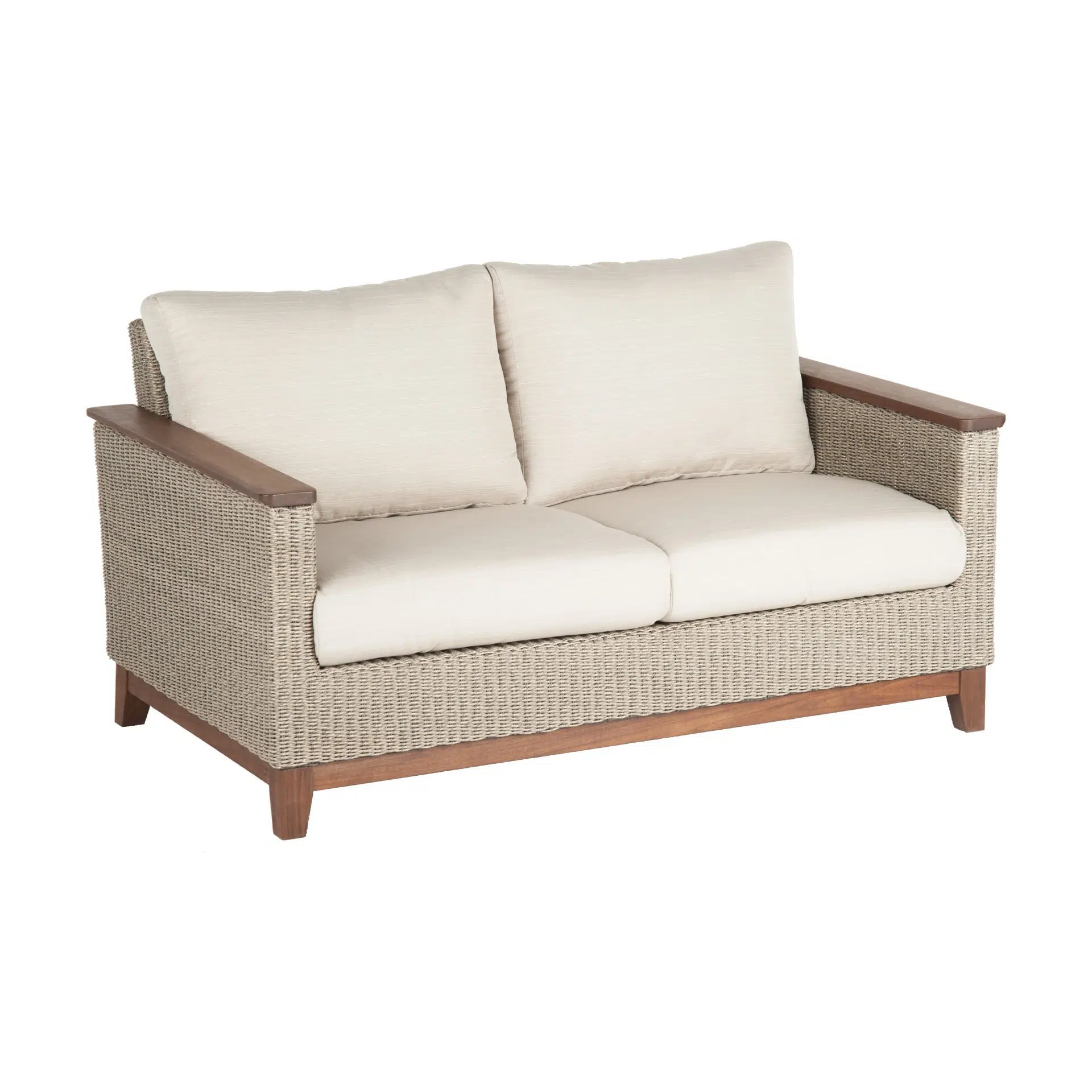Coral loveseat natural luxury outdoor living by hausers patio