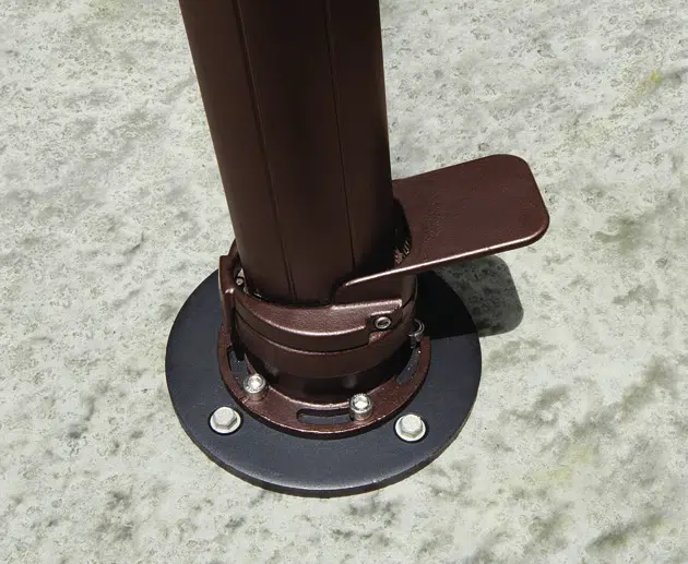 Bronze umbrella mount kit from hausers patio luxury outdoor living by hausers patio