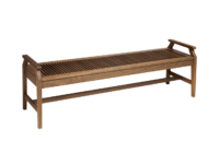 Opal 72" bench with arms from Hauser's Patio