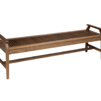 Wooden outdoor bench from hausers patio hausers patio