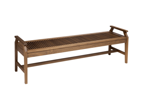 Opal 72 bench with arms from hausers patio luxury outdoor living by hausers patio