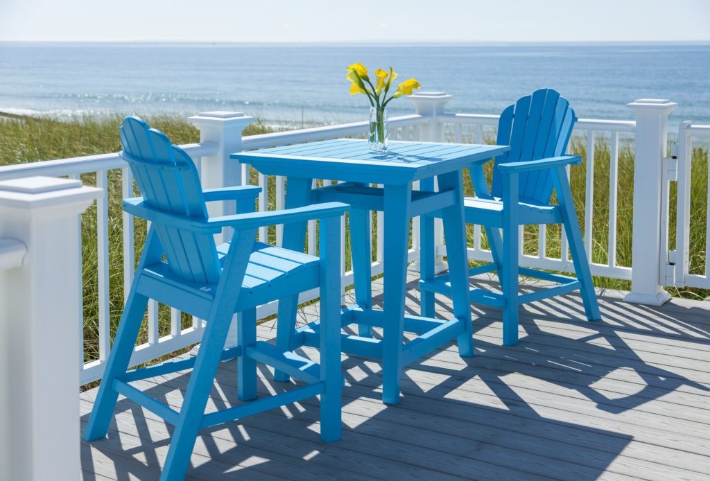 Seaside casual adirondack bar seat luxury outdoor living by hausers patio