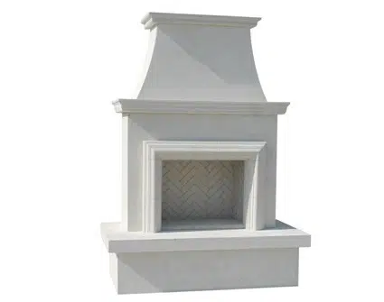 White square outdoor fireplace from hausers patio luxury outdoor living by hausers patio