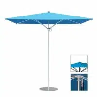 Blue outdoor umbrella from Hauser's Patio