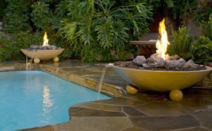 American Fyre Designs fire feature Hausers Patio