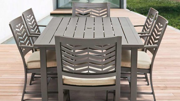 Castellano echo dining set luxury outdoor living by hausers patio
