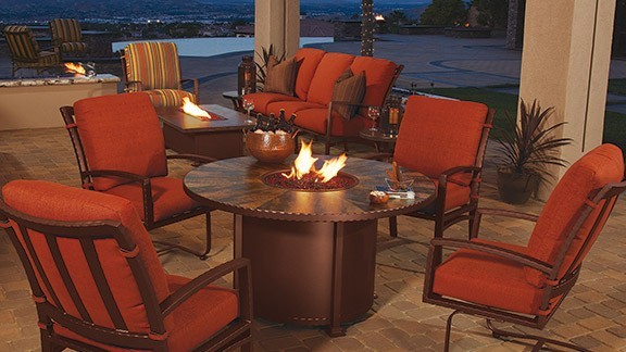 Casual fireside by ow lee luxury outdoor living by hausers patio