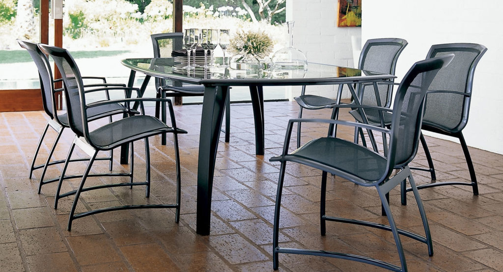 wave collection dining table brown jordan Hausers Patio