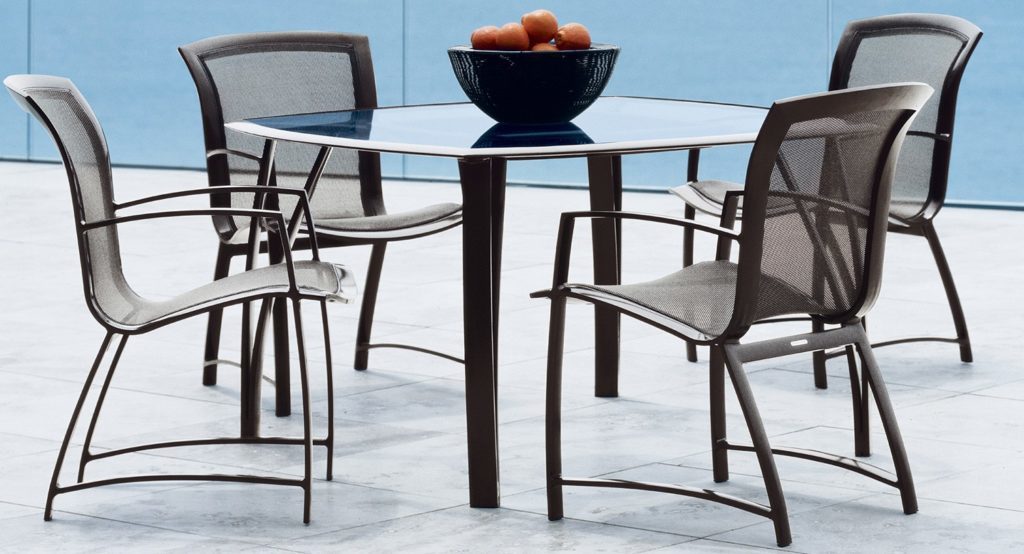 Wave collection dining brown jordan luxury outdoor living by hausers patio