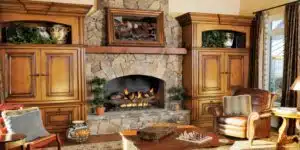 indoor gas fireplace