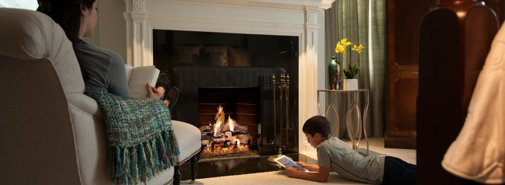 indoor gas fireplaces - Hausers Patio