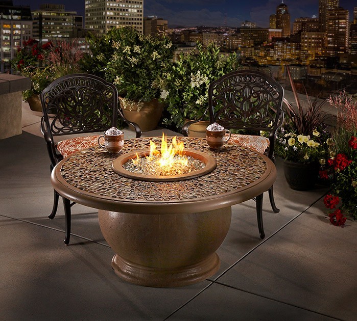 Fire table luxury outdoor living by hausers patio