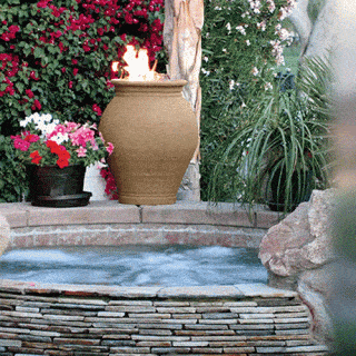 Fire urn luxury outdoor living by hausers patio