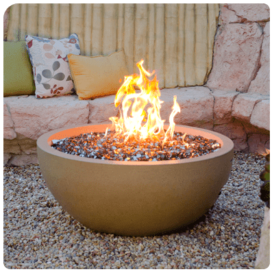 fire features fire bowl Hausers Patio
