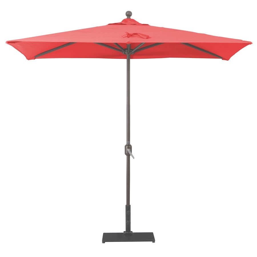 Rectangular half wall commercial umbrella luxury outdoor living by hausers patio