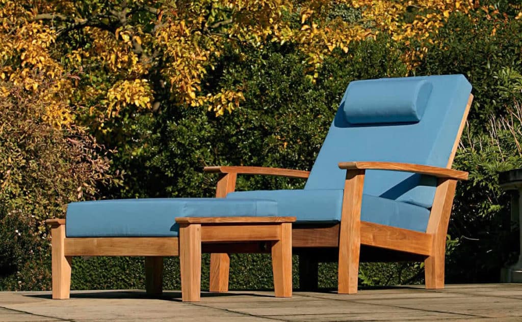 Barlow Tyrie armchair and ottoman Hausers Patio