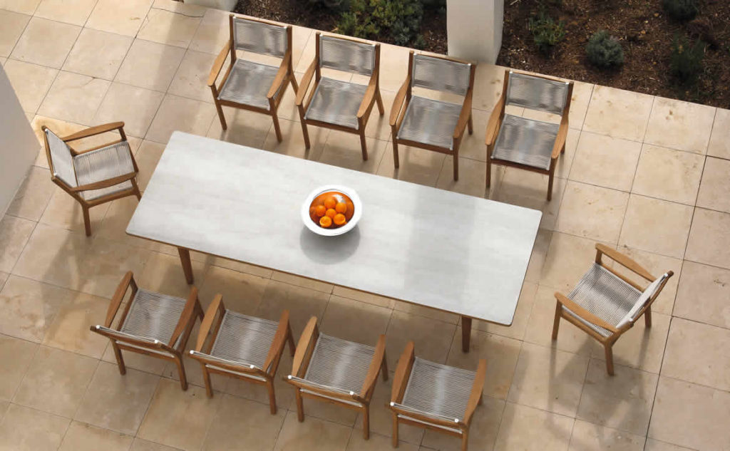 outdoor dining table and chairs Hausers Patio