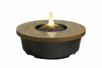 Reclaimed wood contempo round firetable from Hauser's Patio