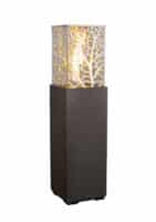 Tall black decorative fire lantern by hausers patio luxury outdoor living by hausers patio