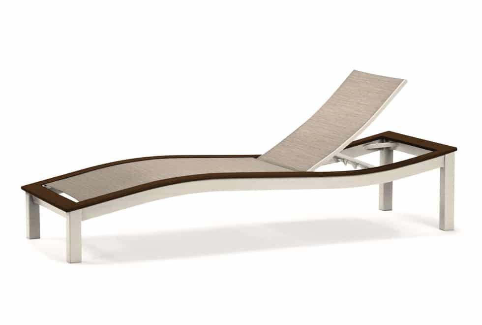 Bazza sling four position contour armless chaise in san diego ca luxury outdoor living by hausers patio
