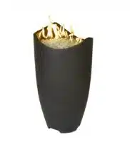 Black fire urn by Hauser's Patio