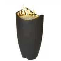 Black fire urn by hausers patio luxury outdoor living by hausers patio