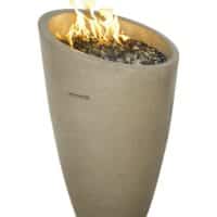 Concrete fire urn by Hauser's Patio