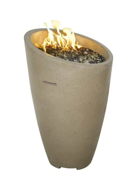 Concrete fire urn by hausers patio luxury outdoor living by hausers patio