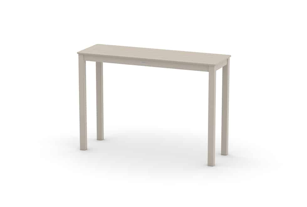 marine grade polymer top rectangular bar height parson table