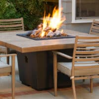 Dining Height Fire Table