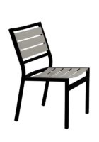 Cabana club aluminum slat side chair luxury outdoor living by hausers patio