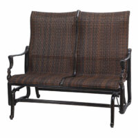 Bel Air Woven High Back Loveseat Glider Hausers Patio