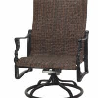 Bel air woven high back swivel rocking luxury outdoor living by hausers patio