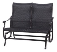 Michigan woven high back loveseat glider from hausers patio hausers patio