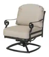 Verona cushion swivel rocker lounge chair from hausers patio luxury outdoor living by hausers patio