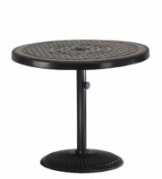 Grand terrace 36 round pedestal table luxury outdoor living by hausers patio luxury outdoor living by hausers patio