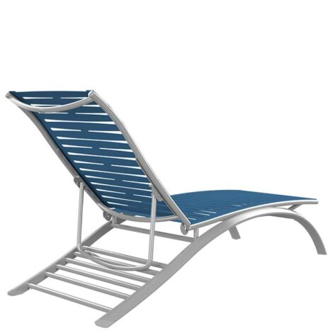 South beach elite ez span ribbon segment chaise lounge armless luxury outdoor living by hausers patio