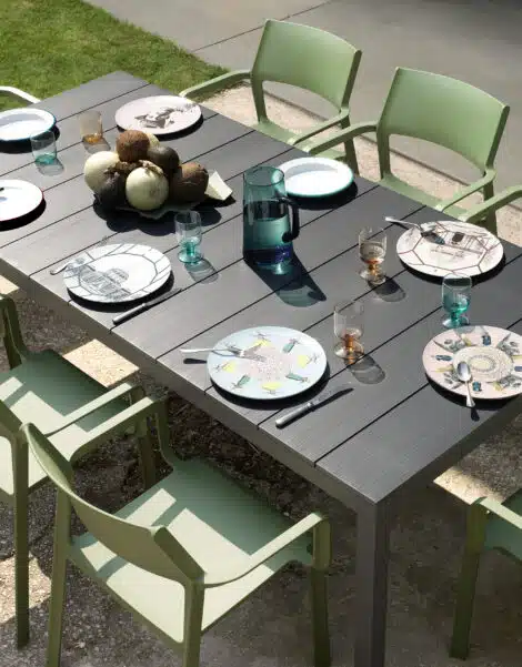 Nardis rio extension tables at hausers patio luxury outdoor living by hausers patio