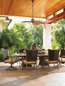 Outdoor dining set on patio from hauser luxury outdoor living by hausers patio's Patio
